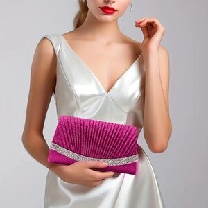 Vibrant Pink Clutch for Special Occasions
